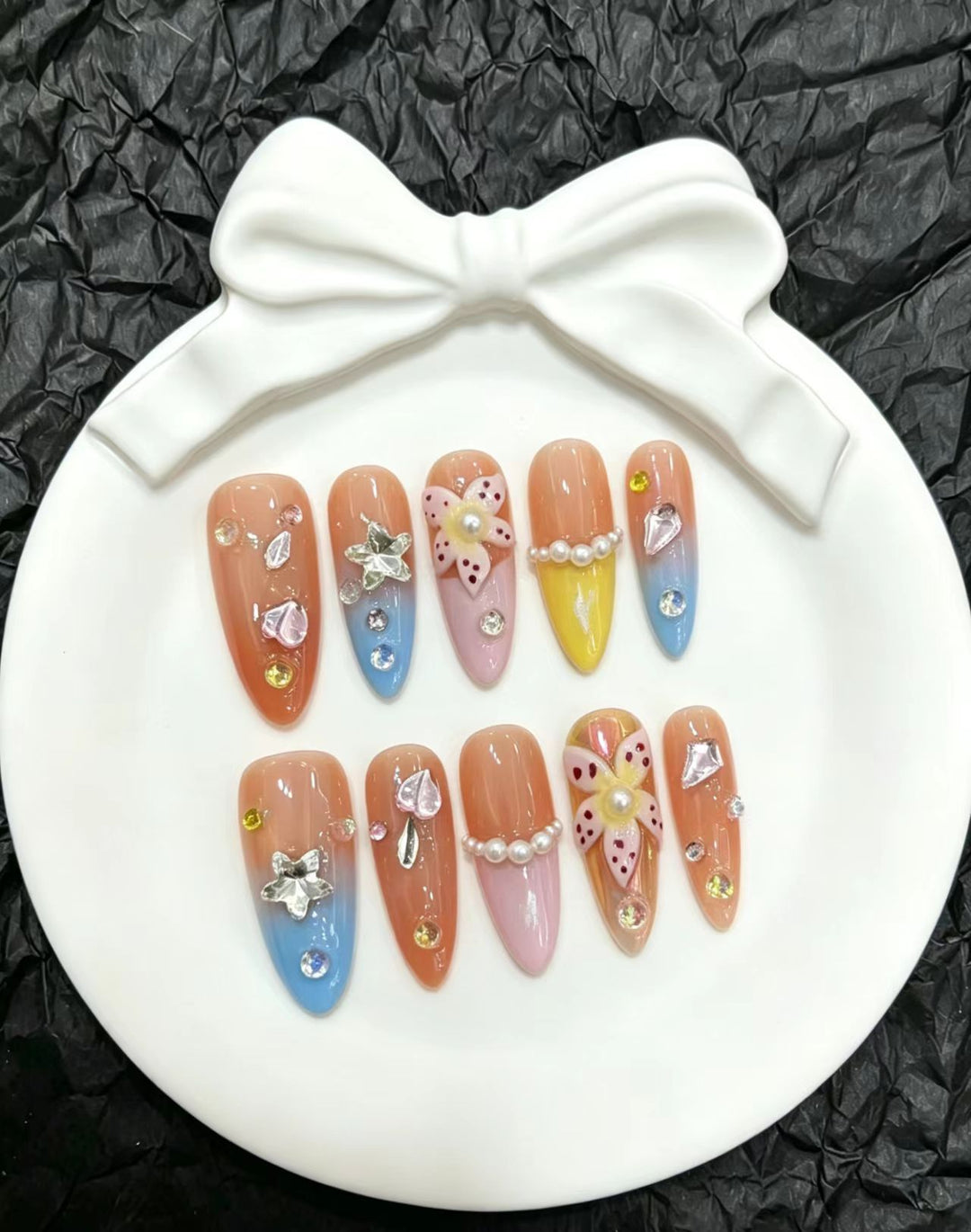 Artistic Decorative Press-On Nail Collection