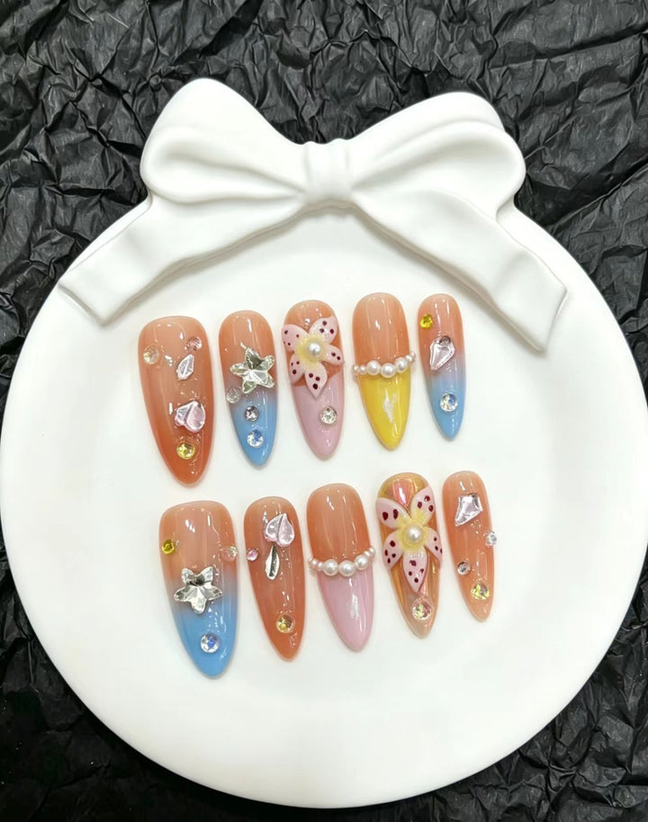 Artistic Decorative Press-On Nail Collection