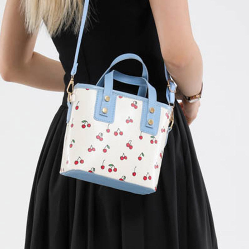 Cherry Print Mini Crossbody Bag