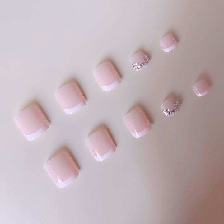 Artificial Nail Set for Toenails with Elegant Accents Kalsten