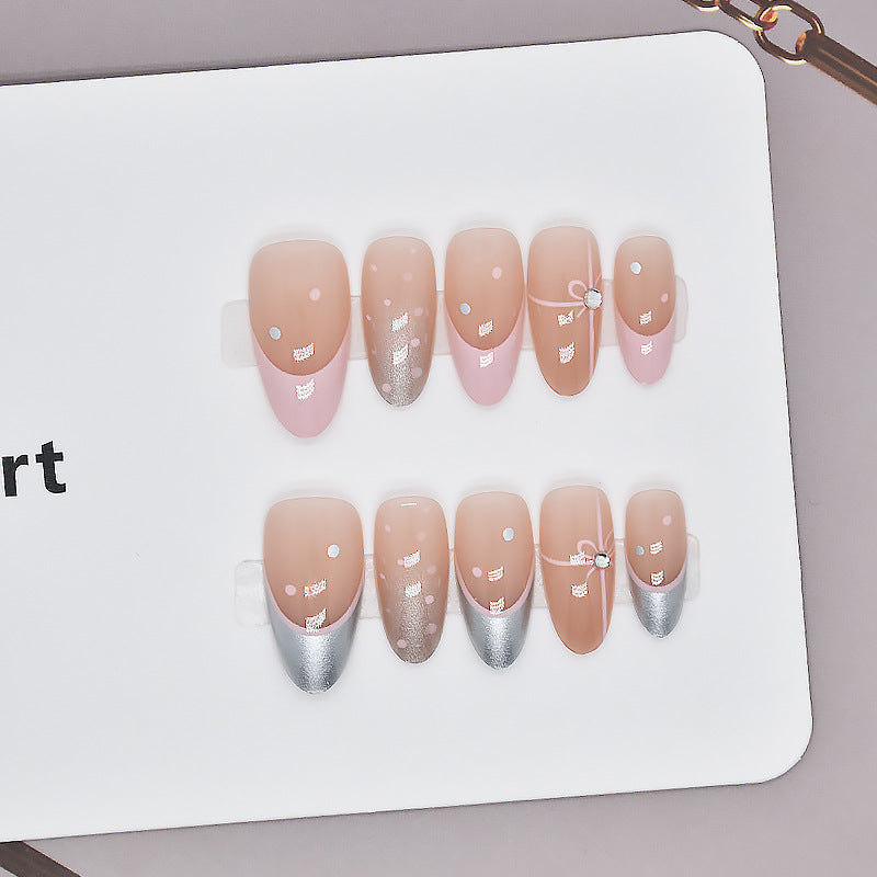 Decorative Glossy Press-On Nail Set Kalsten