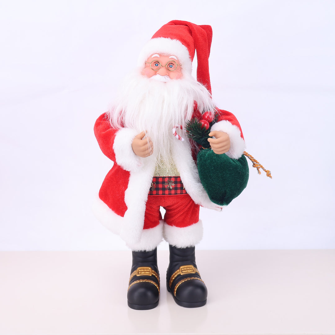 Decorative Santa Claus figure with candy