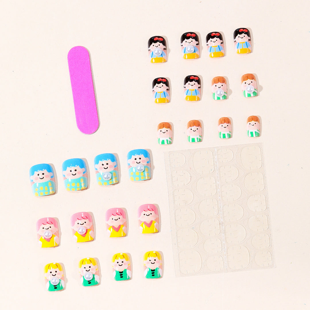 Playful Cartoon Character Nail Art Set Kalsten