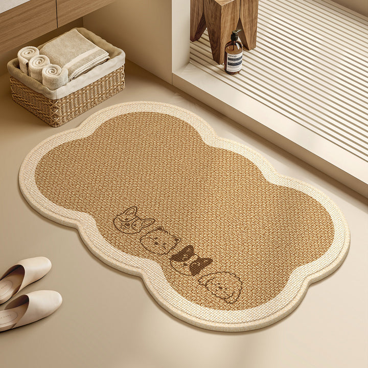 Cute Animal Print Bath Mat for Bathroom