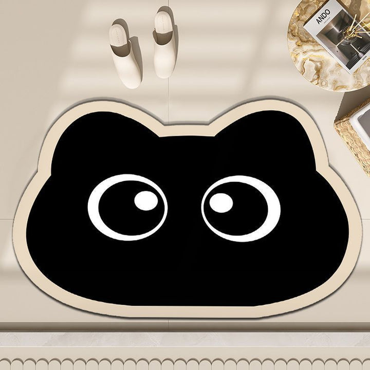 Cartoon Cat-Shaped Floor Mat