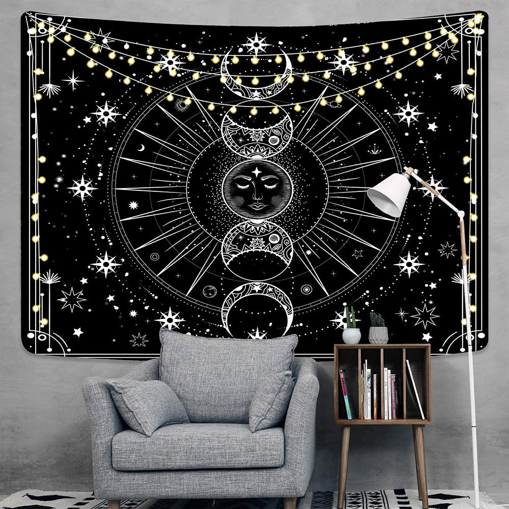 Zodiac-Themed Decorative Wall Tapestry