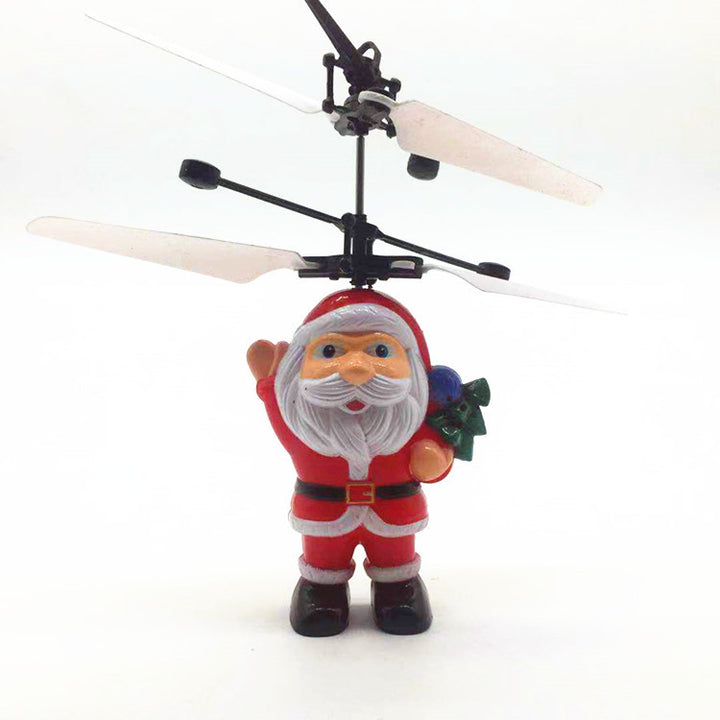 Flying Santa Claus decorative figure with rotor
