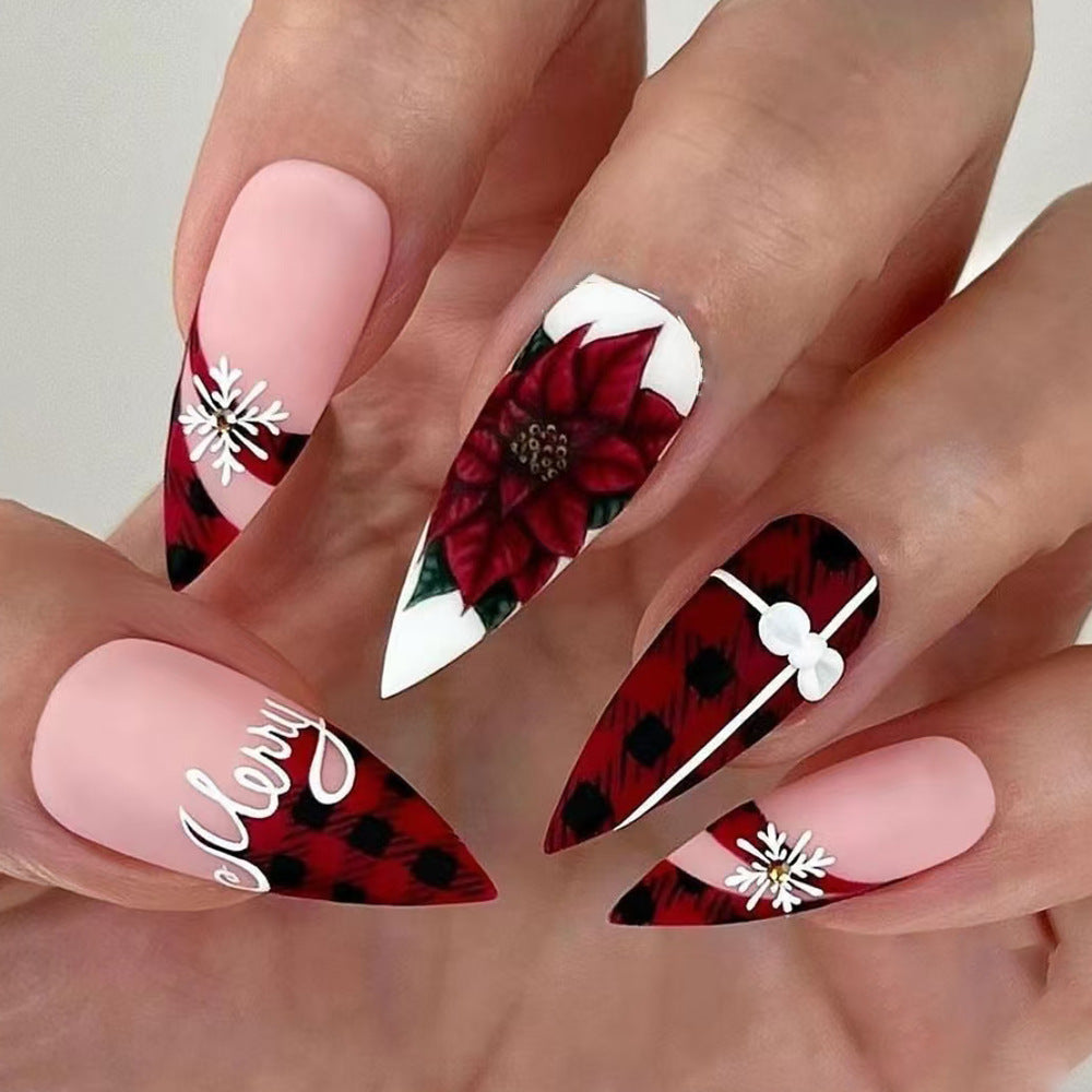 Festively Themed Press-On Nail Set Kalsten