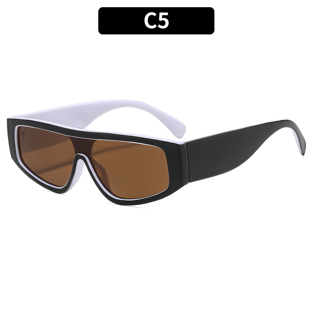 Futuristic Architectural Shield Sunglasses