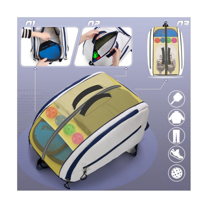 Sporty sports backpack with shoe compartment Kalsten