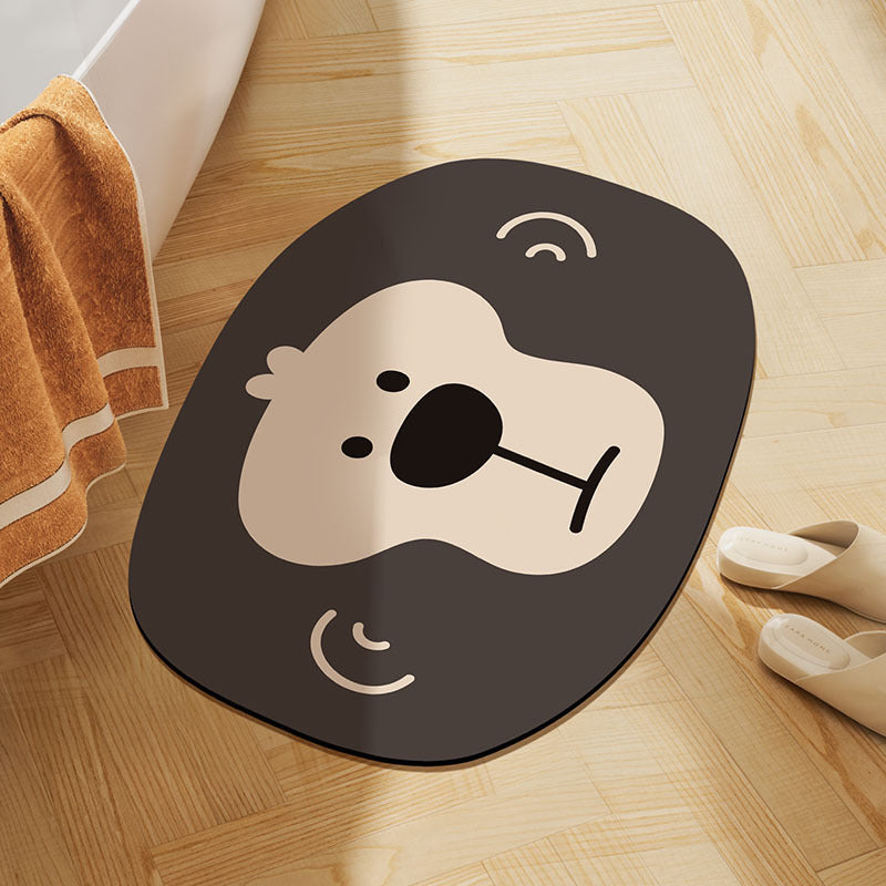 Adorable Animal-Themed Bath Mat Kalsten