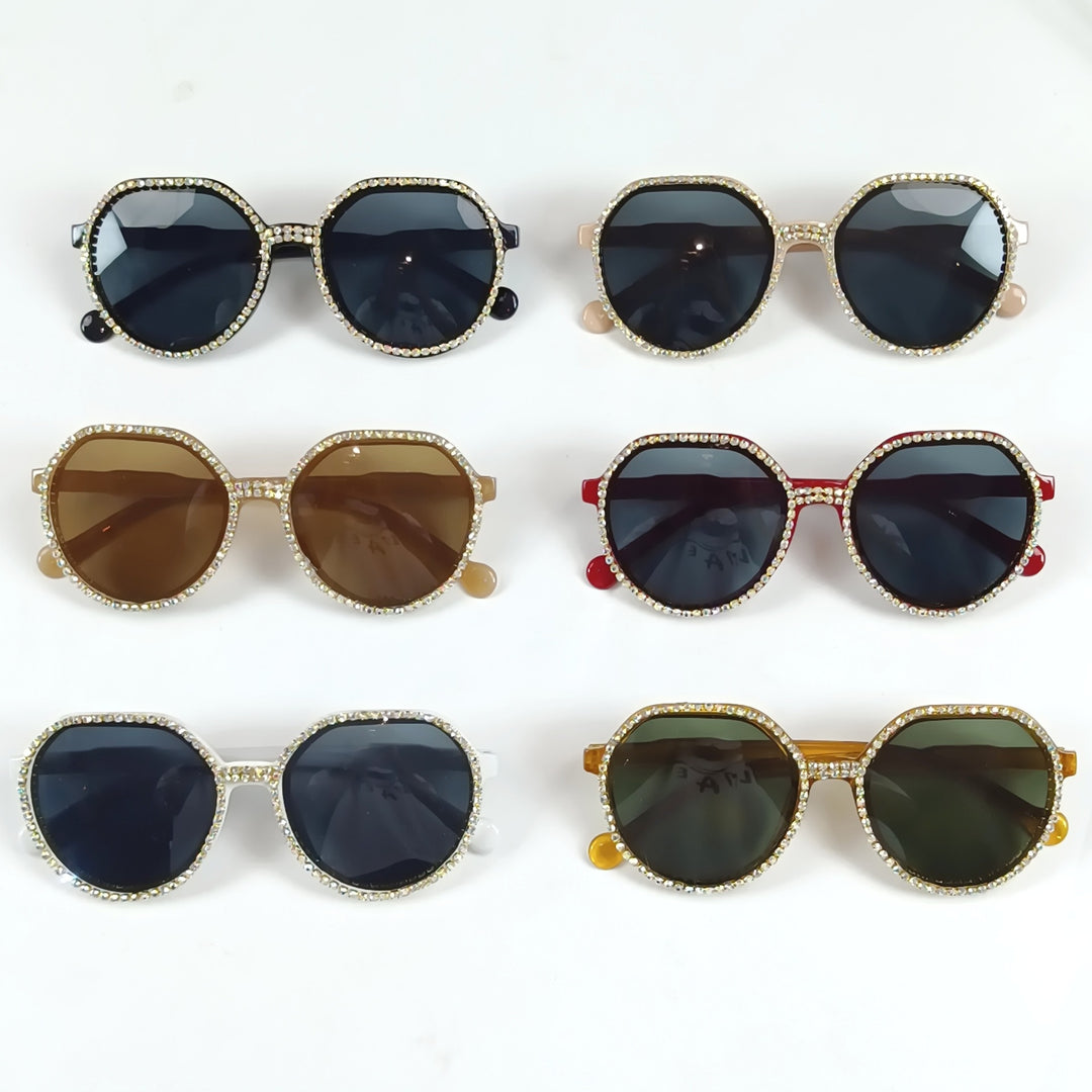 Women Glittering Oversized Sunglasses Kalsten