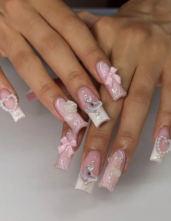 Artificial nail set with elegant French tips Kalsten