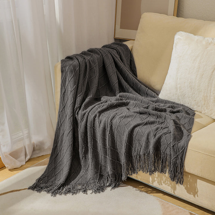 Cozy Textured Throw Blanket