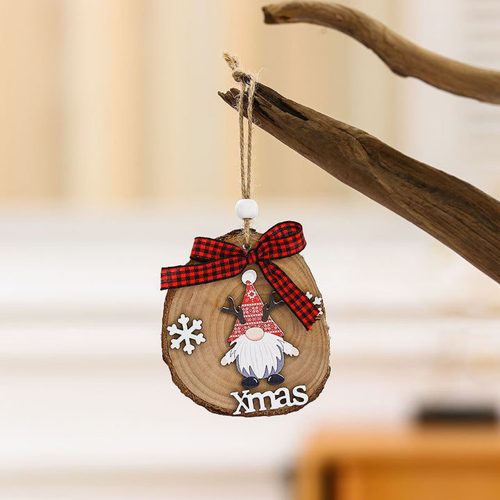 Wooden Holiday Gnome Ornament Kalsten