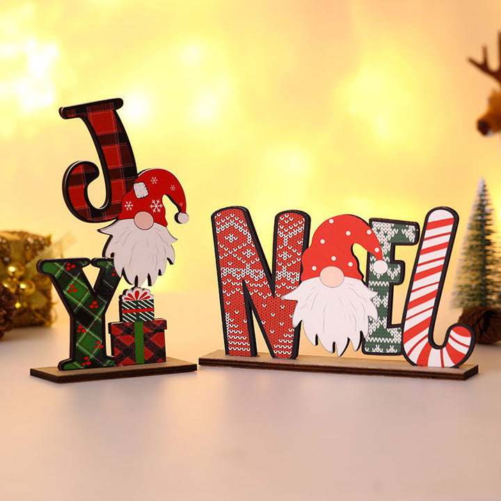 Decorative Christmas Table Block Sign Kalsten