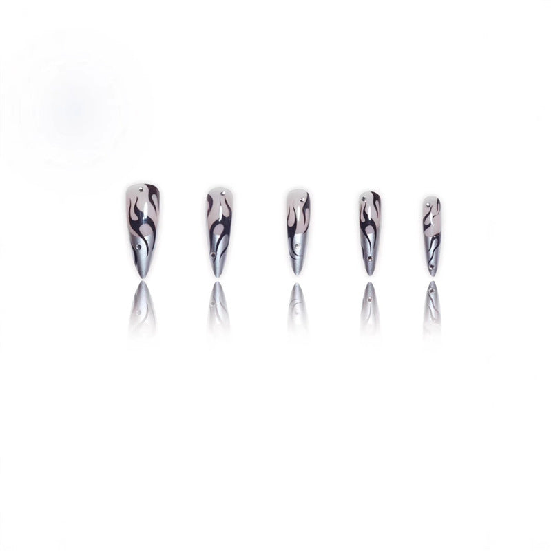 Artistic Flame Design Press-On Nail Extensions Kalsten