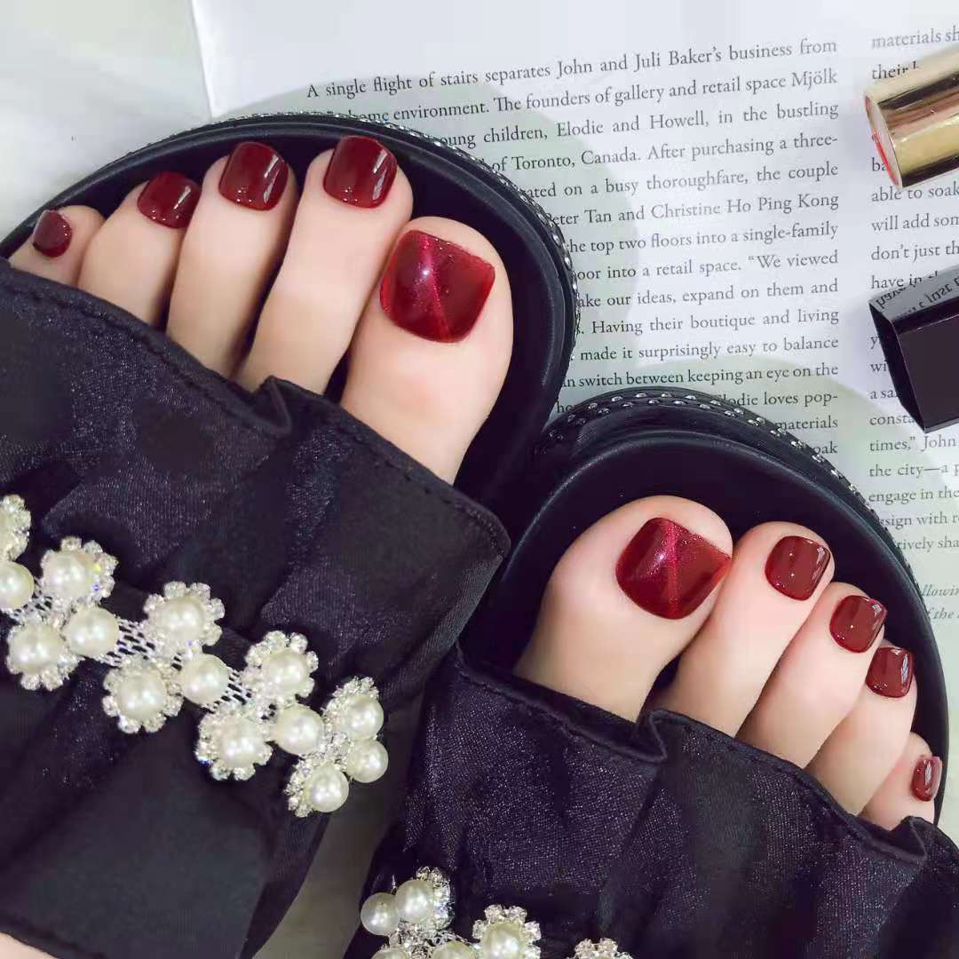Luxury Press-On Toenail Art Set Kalsten
