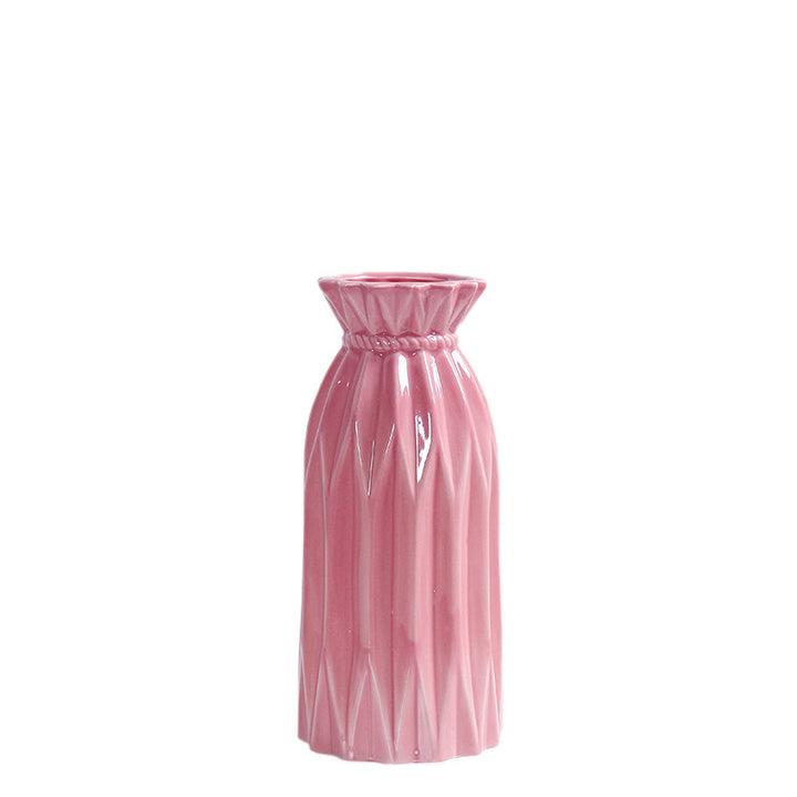 Elegant Textured Ceramic Flower Vase Kalsten 1790310307