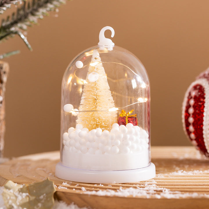 Decorative lantern with Christmas motif