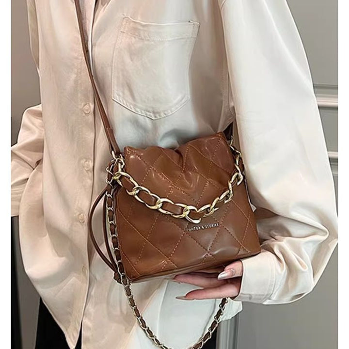 Quilted Mini Bucket Handbag Kalsten