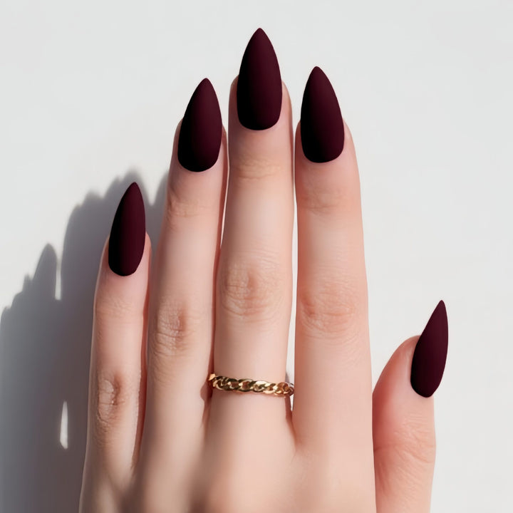 Matte Stiletto Press-On Nail Tips Kalsten