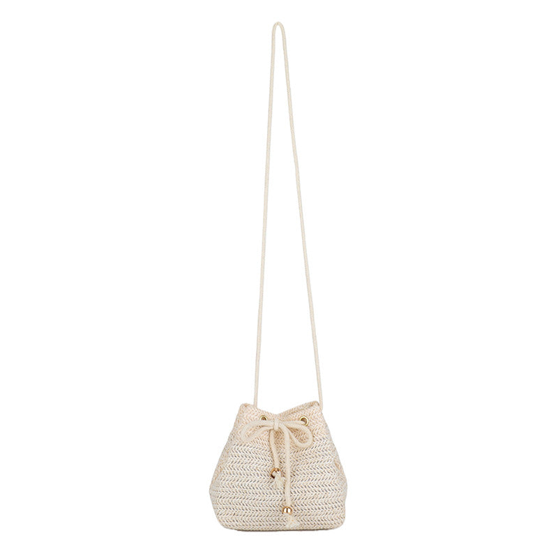 Bohemian-Inspired Woven Mini Drawstring Bag Kalsten