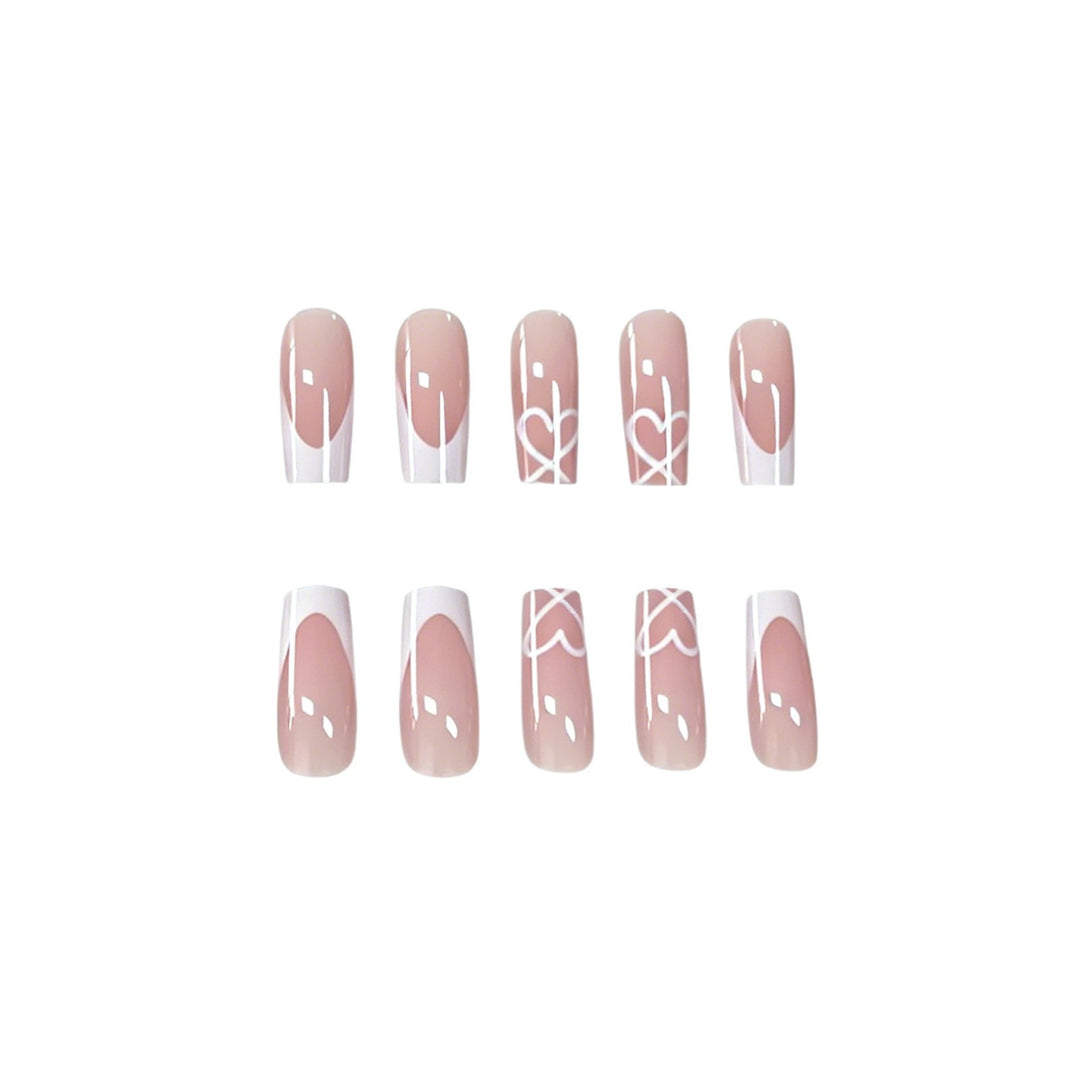 Elegant French Tip Acrylic Nail Extensions Kalsten 1789915776