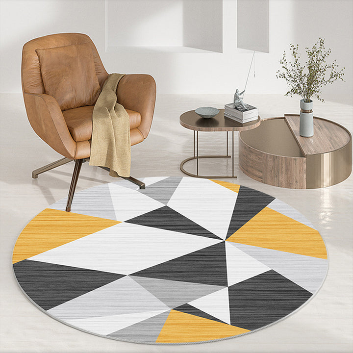 Abstract Patterned Round Area Rug Kalsten