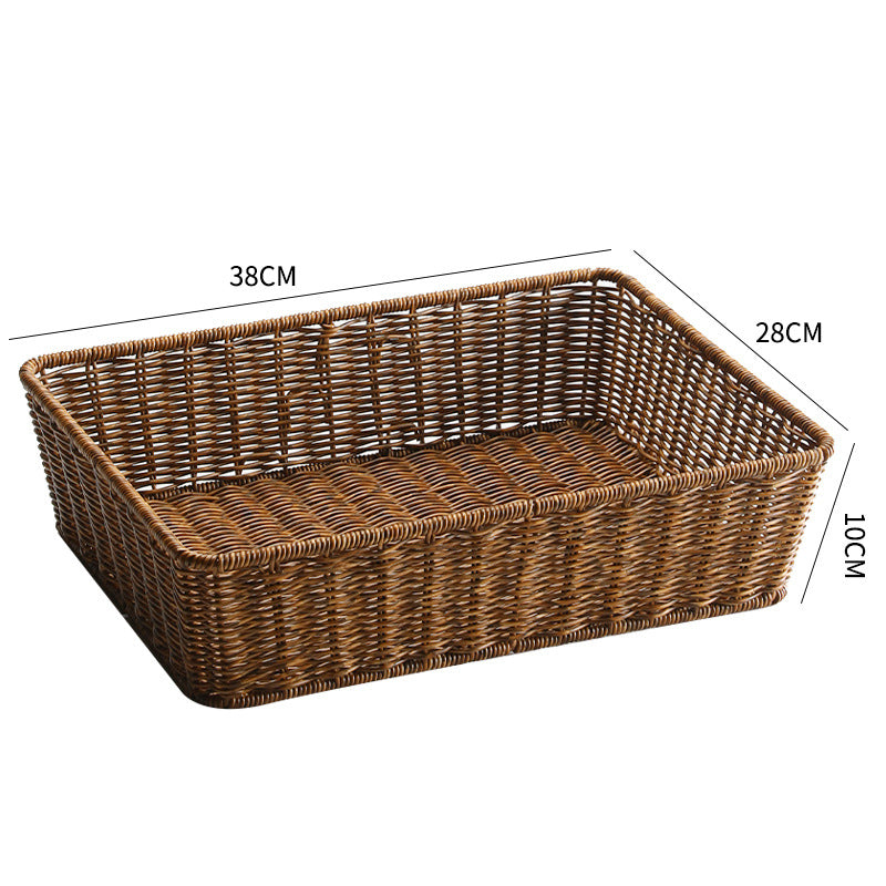 Unisex Rectangular Storage Basket made of hand-woven material Kalsten