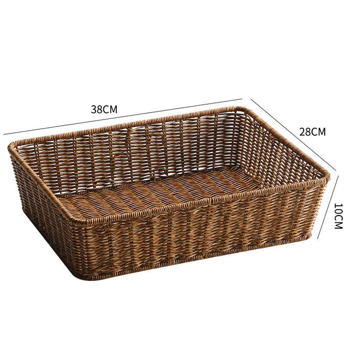 Handcrafted Rectangular Woven Storage Basket Kalsten