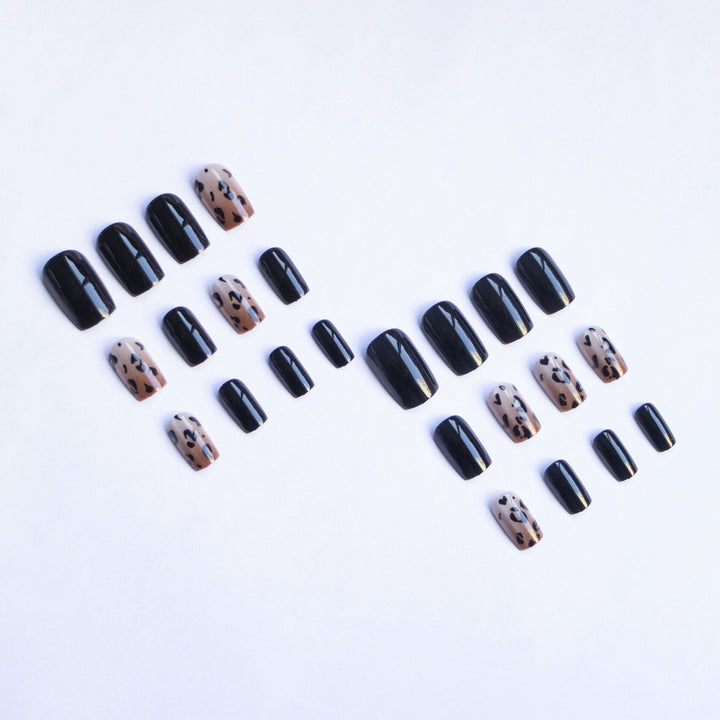 Artistic Leopard Print Acrylic Nail Art Kit