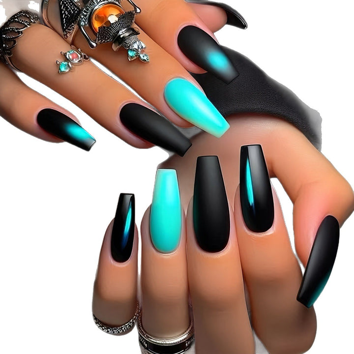 Acrylic Nails in Trendy Ombré Design Kalsten