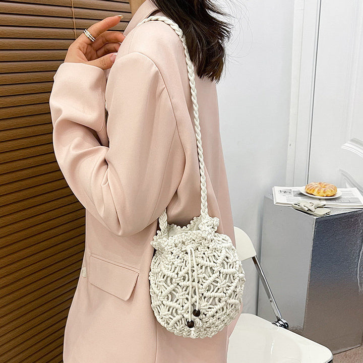 Hand-knit Macrame Shoulder Bag Kalsten