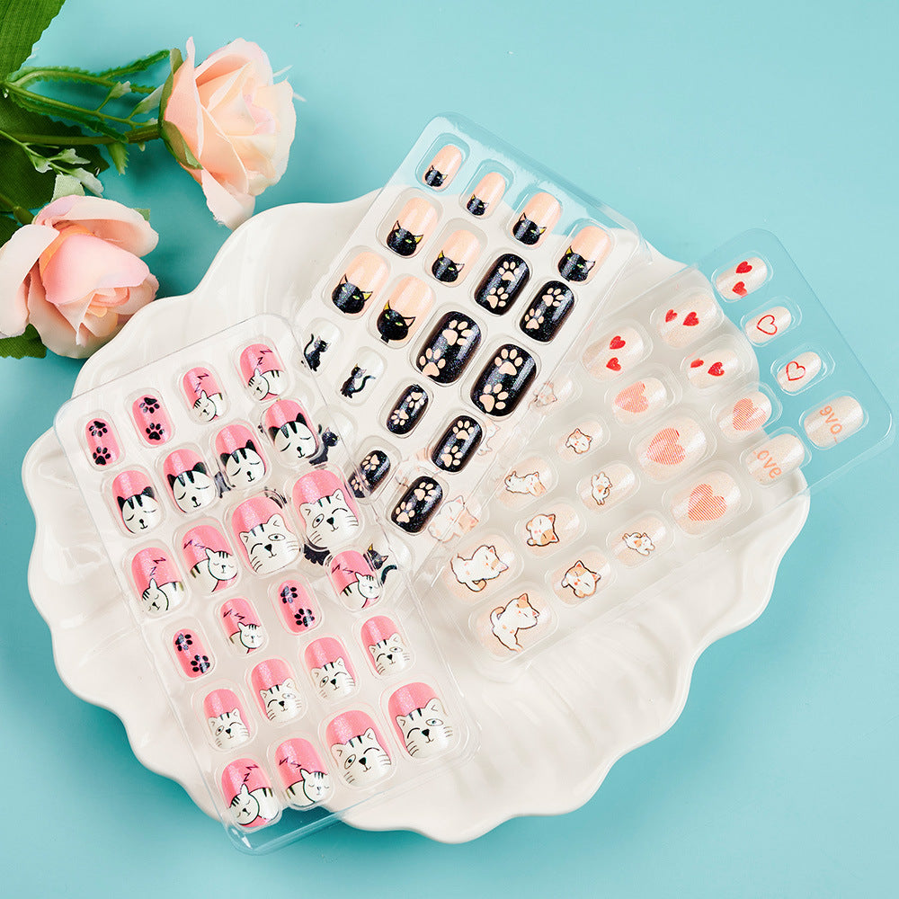 Decorative Animal-Themed Press-On Nails Kalsten