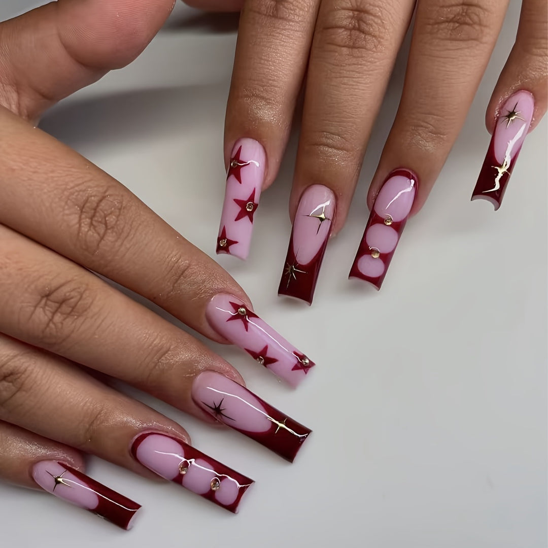 Star-Accent Press-On Nail Art Kalsten