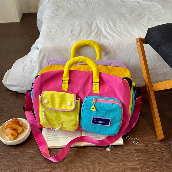 Colorful Multi-Pocket Travel Duffle Bag Kalsten