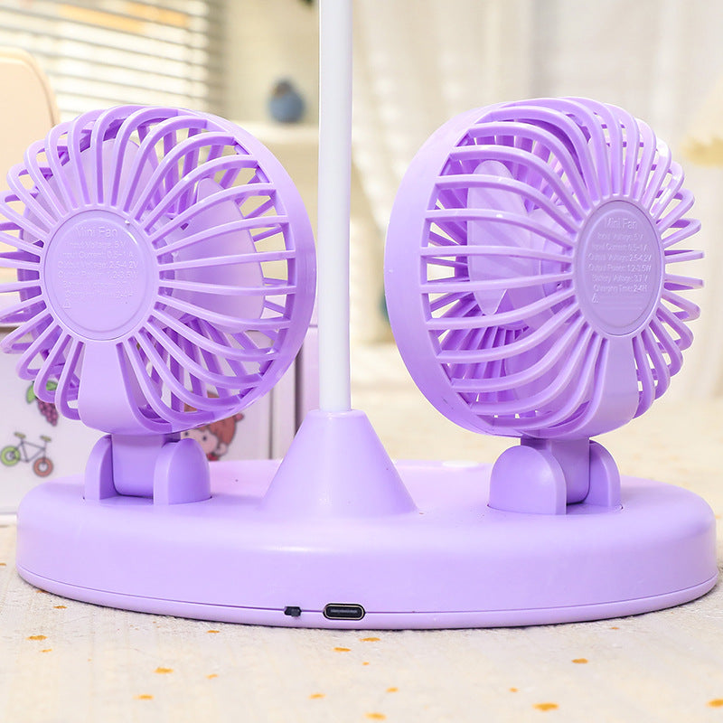 Women's multifunctional desk lamp with two integrated fans Kalsten