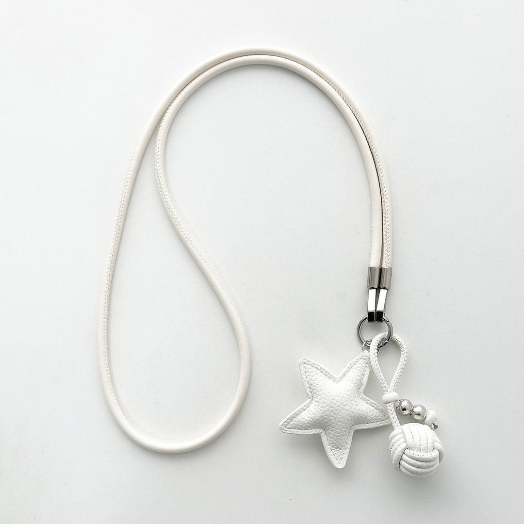 Star-Shaped Leather Phone Lanyard Kalsten