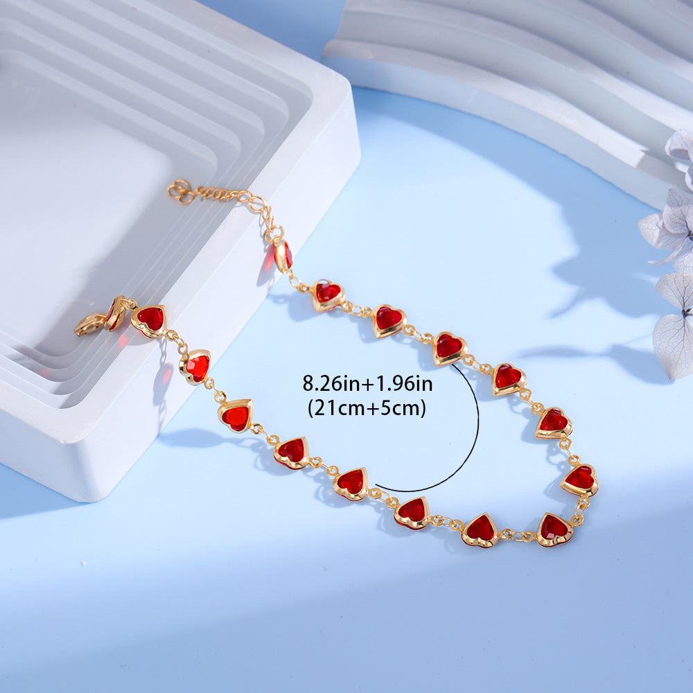 Heart-Shaped Charm Bracelet Kalsten