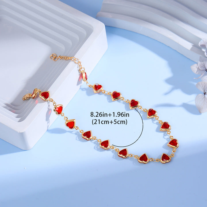 Heart-Shaped Charm Bracelet Kalsten