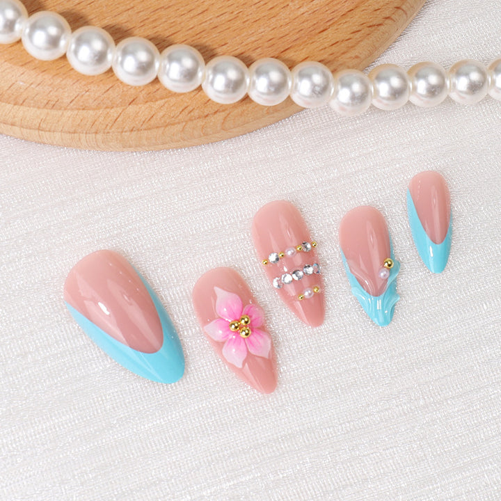 Creative Floral-Inspired Press-On Nail Set Kalsten