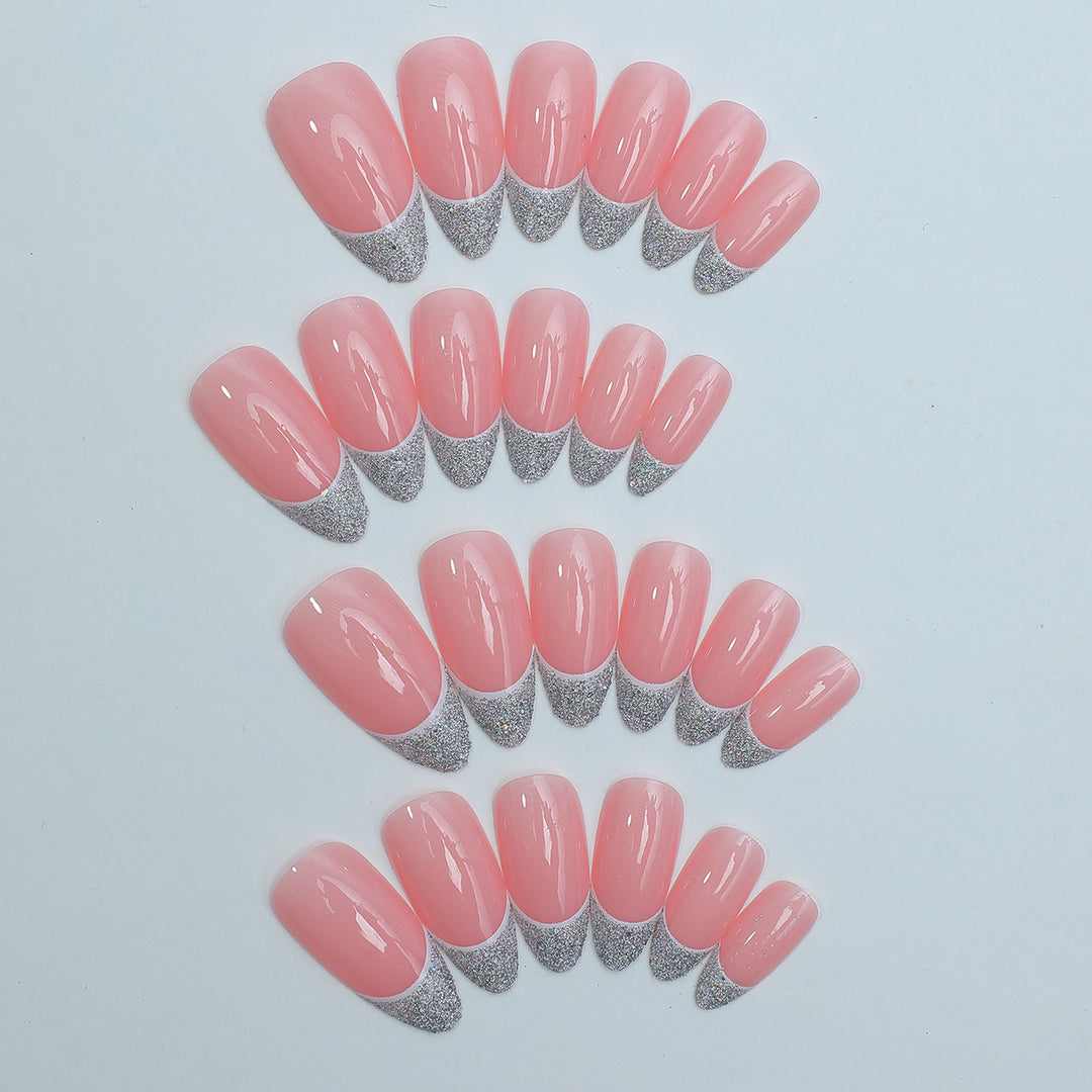 Elegant French Tip Press-On Nail Set Kalsten