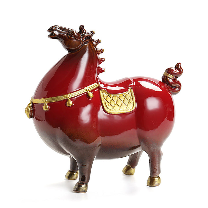 Decorative ceramic horse Kalsten