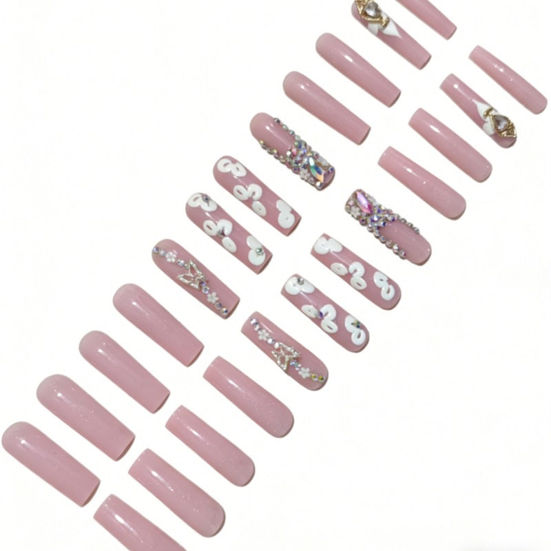 Luxury 3D Floral Press-On Nails Set Kalsten