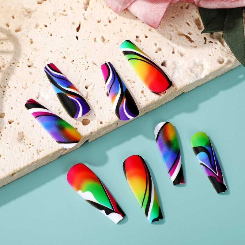 Artificial nails with creative pattern Kalsten