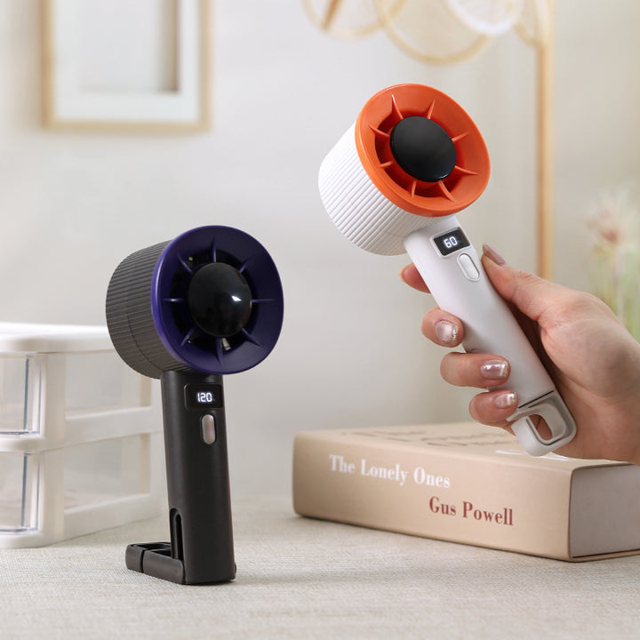 Unisex Portable Hand Fan with Digital Control and Ergonomic Kalsten