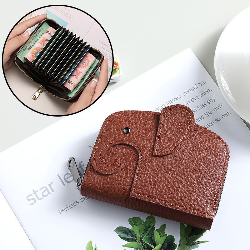 Premium Zippered Leather Coin Wallet