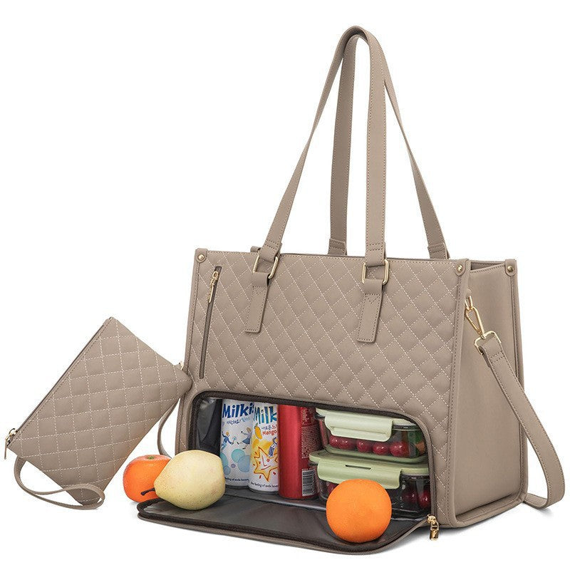 Quilted Multi-Functional Insulated Lunch Tote Kalsten