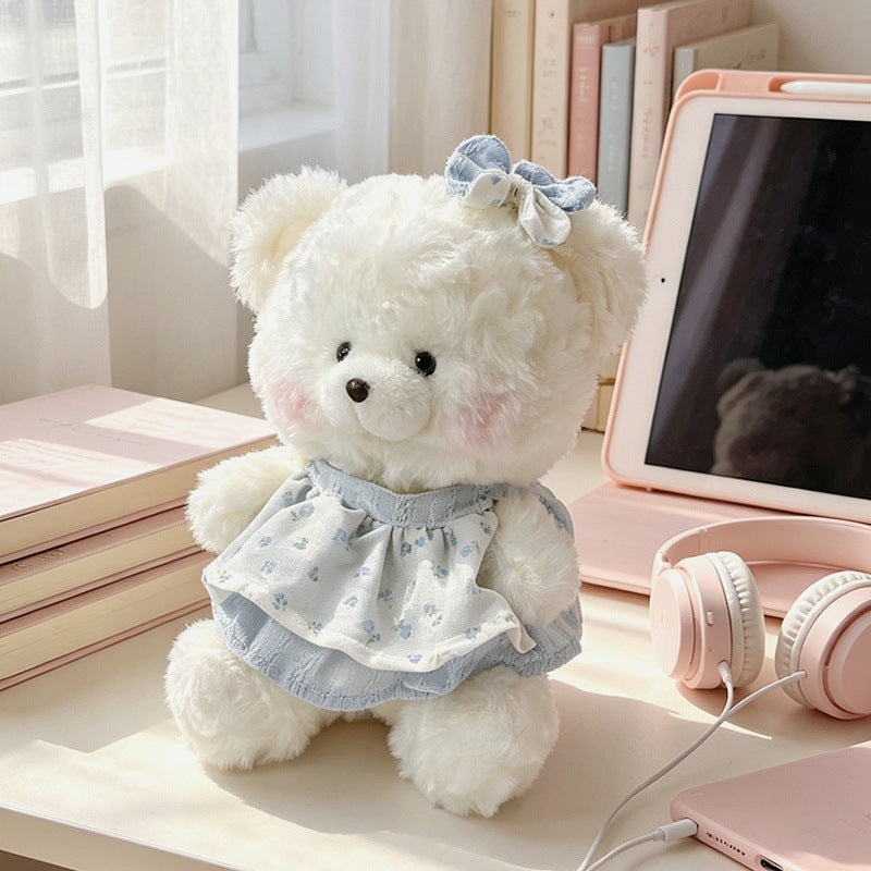 Plush Bunny Dress-Up Sitting Cuddler with Floppy Ears and Embroidered Face Kalsten